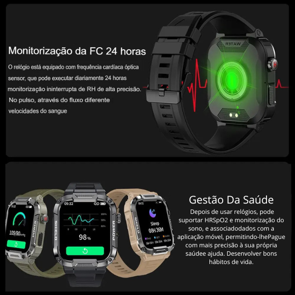 Relógio Melanda Militar Smart Watch