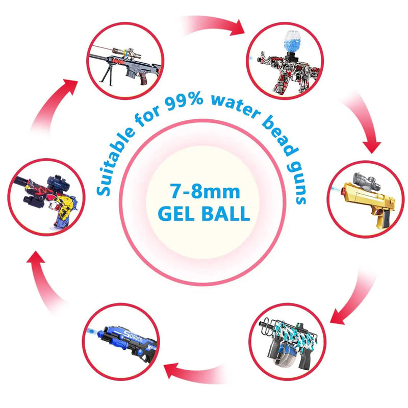 Bolas de Gel para Armas de Brinquedo 10.000 Esferas